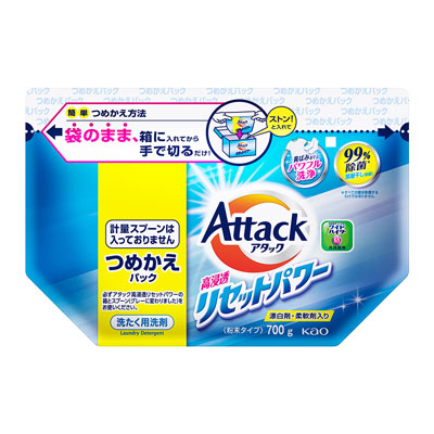 花王　アタック　高浸透リセットパワー　つめかえ用　700g