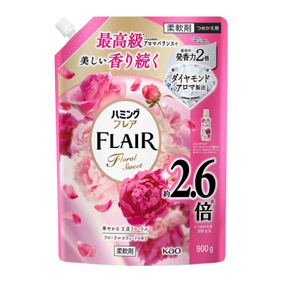 花王　ハミングフレア　フローラルスウィートの香り　つめかえ用　900ｇ