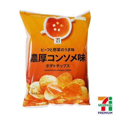 セブンプレミアム　ポテトチップス　濃厚コンソメ味　155g