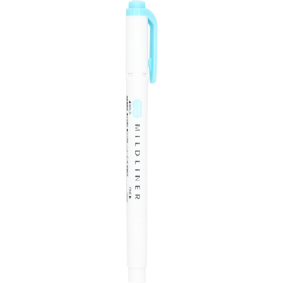 ゼブラ　蛍光ペン　マイルドライナー　マイルドブルー