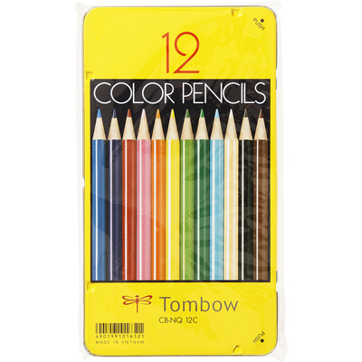 トンボ鉛筆　色鉛筆　12色　12CCB-NQ