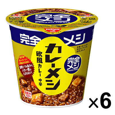 日清　完全メシ　カレーメシ　欧風カレー中辛　119ｇ×6個