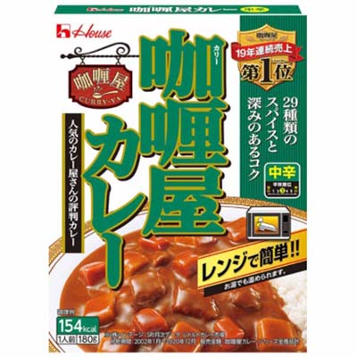 ハウス　カリー屋カレー中辛　180g