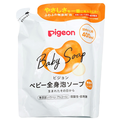 ピジョン　ベビー全身泡ソープ　しっとり　詰めかえ用　400ml