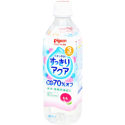 ピジョン　ベビー飲料 イオン飲料すっきりアクア もも　500ml