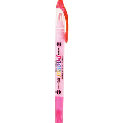 三菱鉛筆　蛍光ペン　プロパス　ウインドウ　桃