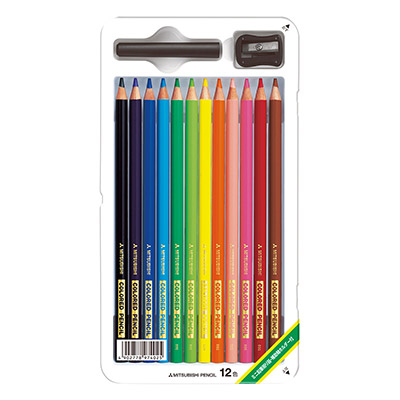 三菱鉛筆　色鉛筆　12色　K89012CSH