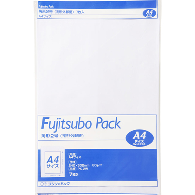 マルアイ　カラー封筒　シロ　角2　PK-2W