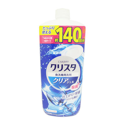 ライオン　クリスタ　食洗機用　クリアジェル　つめかえ用　840g