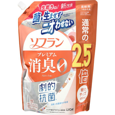 ライオン　ソフランプレミアム消臭アロマソープかえ用特大　950ml