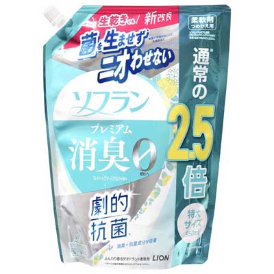 ライオン　ソフラン　プレミアム消臭　フレッシュグリーンアロマの香り　つめかえ用特大　950ml