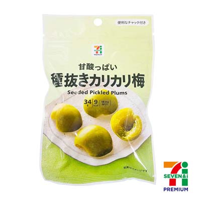 セブンプレミアム　種抜きカリカリ梅　34g