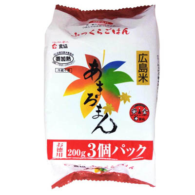 食協　無菌パック米飯　広島米　あきろまん　200g×3個パック