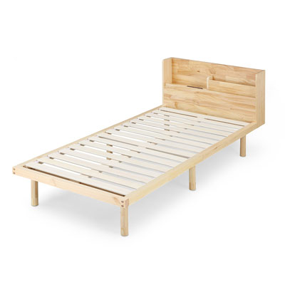 【送料込み】アイリス　宮付き高耐荷重すのこベッド　HWBM-S　　シングル