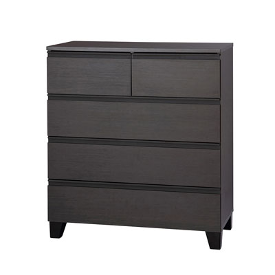 【送料込み】アイリス　ウッドチェスト脚付き＜ブラック＞