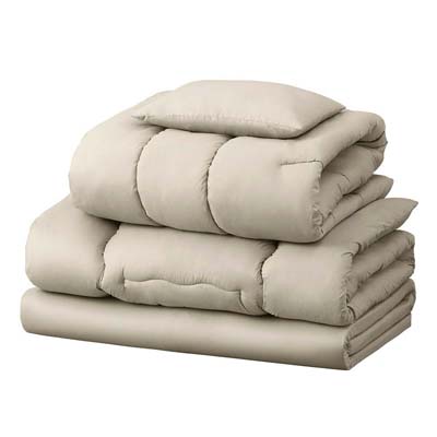 【送料込み】マットレス付き布団５点セットKFS-M5S　ベージュ