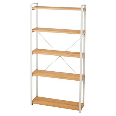 【送料込み】アイリス　スチールウッドスリムラックLSWR-600