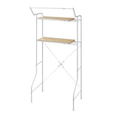 【送料込み】アイリス　伸縮スタイルランドリーラック ハンガーバー付き＜ホワイト>　HSLR-EX895
