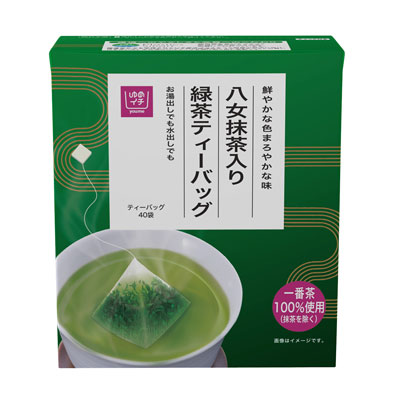 ゆめイチ　八女抹茶入り　緑茶ティーバッグ　40袋