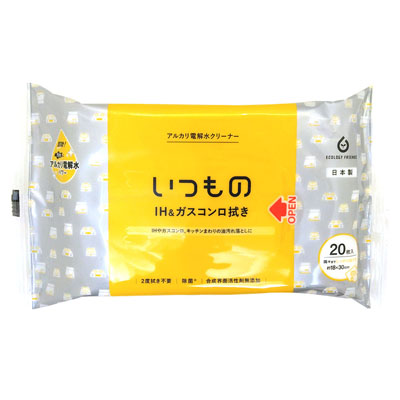 服部製紙　IH＆ガスコンロ用クリーナー　20枚入