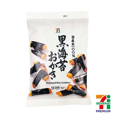 セブンプレミアム　国産米100％黒海苔おかき　13本入