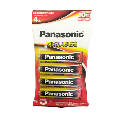 パナソニック　アルカリ乾電池　単3形4本パック