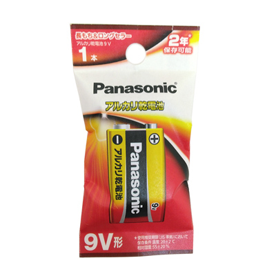 パナソニック　アルカリ乾電池　9V形1本