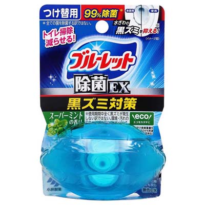小林製薬　ブルーレット　除菌EX　スーパーミントの香り　つけ替用　67ml