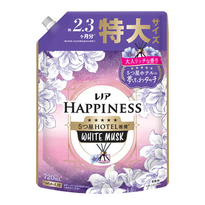 P&G　レノアハピネス　ホワイトムスクの香り　つめかえ用　720ml