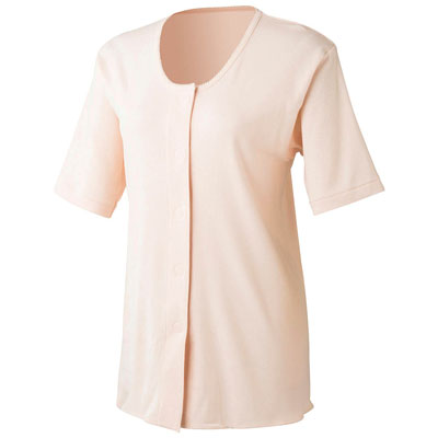 婦人　3分袖前開きシャツ