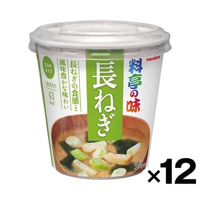 【ケース販売】マルコメ　料亭の味　長ねぎ　1食×12個