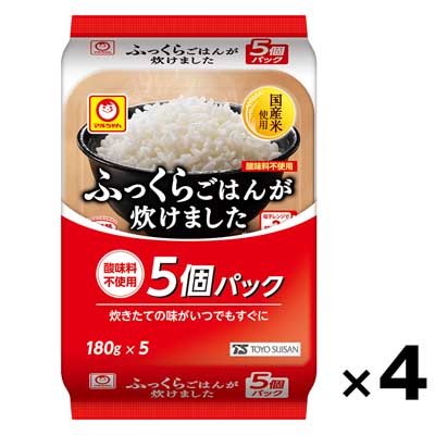 【ケース販売】東洋水産 マルちゃんふっくらごはんが炊けました 5食（900ｇ）×4個