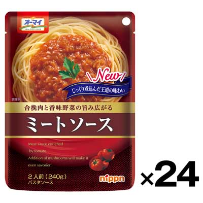 【ケース販売】ニップン　ミートソース　240ｇ×24個