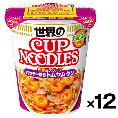 【ケース販売】日清食品 カップヌードルトムヤムクンヌードル　75g×12個