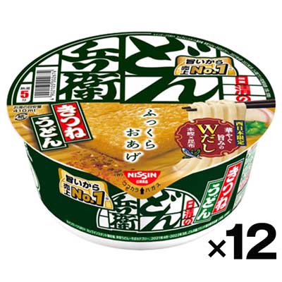 【ケース販売】日清食品 どん兵衛きつねうどん　95g×12個