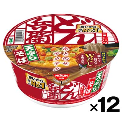 【ケース販売】日清食品 どん兵衛天ぷらそば　100g×12個