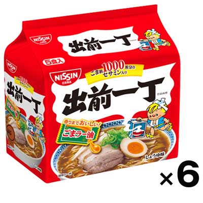 【ケース販売】日清食品 出前一丁5食（510g）×6袋