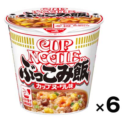 【ケース販売】日清食品 カップヌードルぶっこみ飯　90g×6個