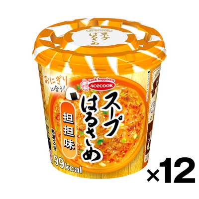 【ケース販売】エースコック スープはるさめ担担味カップ　31g×12個