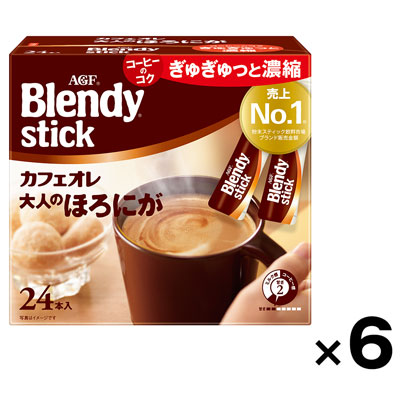 【ケース販売】ブレンディスティック カフェオレ 大人のほろにが　24本×6個