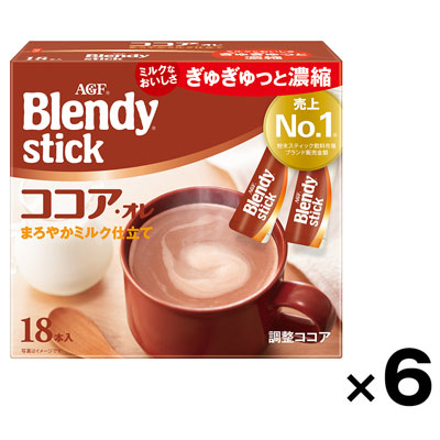【ケース販売】ブレンディスティック ココアオレ　18本×6個