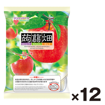 【ケース販売】マンナンライフ　蒟蒻畑　りんご味1袋(10個)×12袋
