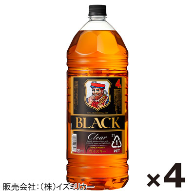 【ケース販売】アサヒ　ブラックニッカクリア　4Ｌ×4本