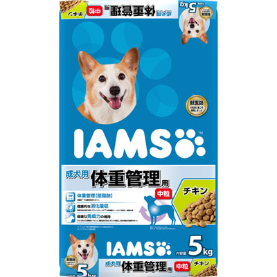 アイムス　成犬用体重管理用チキン中粒5kg