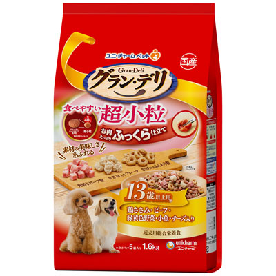 グラン・デリ　ふっくら仕立て食べやすい超小粒１３歳以上用１．６ｋｇ