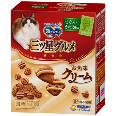 銀のスプーン　三ツ星グルメ　お魚味クリームまぐろ･かつお味180g