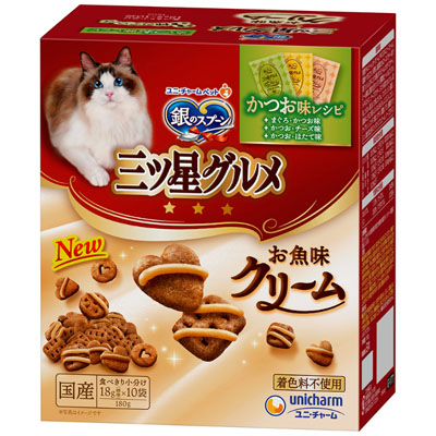 銀のスプーン　三ツ星グルメ　お魚味クリームかつお味レシピ3種のアソート180g