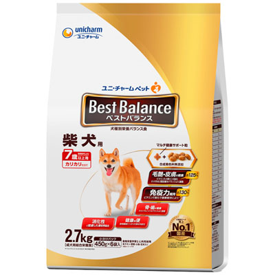 ベストバランス　カリカリ仕立て 柴犬用7歳以上用2.7kg