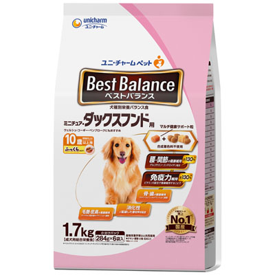 ベストバランス　ふっくら仕立て ミニチュア･ダックスフンド用10歳以上用1.7kg