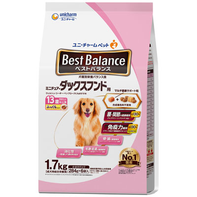 ベストバランス　ふっくら仕立て ミニチュア･ダックスフンド用13歳以上用1.7kg